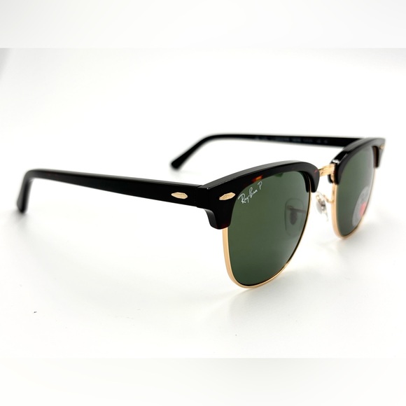 Ray-Ban Polarized Clubmaster Sunglasses Classic Hipster 990/58 Tortoise 51mm - Picture 12 of 14